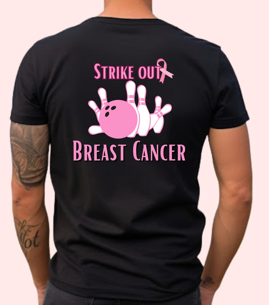 Breast cancer awareness bowling Unisex Jersey Short Sleeve Tee, bowling shirt groups breast cancer awareness, matching bowling  team shirts